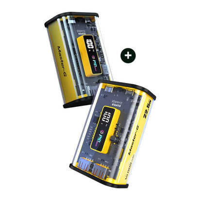Pack de 2 Power Bank Batería Externa Master-G 10000mAh 22.5w Carga Rápida