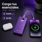 Power Bank Master-G 10000mAh 22.5W Carga Rápida Pantalla LCD Morado UCP10MPD