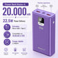 Power Bank Master-G 20000mAh 22.5W Carga Rápida Pantalla LCD Morado UCP20MPD