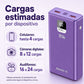 Power Bank Master-G 20000mAh 22.5W Carga Rápida Pantalla LCD Morado UCP20MPD