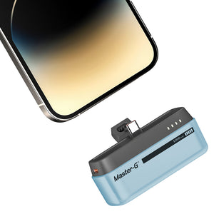 Pack Power Bank Mini Tipo-C 20w 5000 Mah Celeste + Audífonos Bluetooth House of Marley Smile Jamaica 2